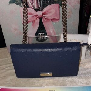 Kate Spade Alexander Avenue Nightcap Ostrich Embossed Leather Isabeli Crossbody